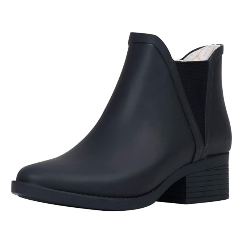 NWT Chunky Heel Rubber Rain Waterproof Winter Boot